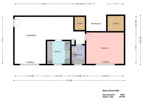 1BR 1BA - 500 Wayne Street